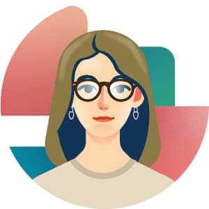 portrait illustré d'Annick aide à domicile